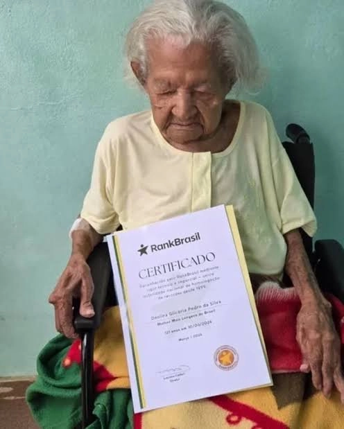 121 anos: idosa de Itaperuna é reconhecida como a mulher mais velha do Brasil