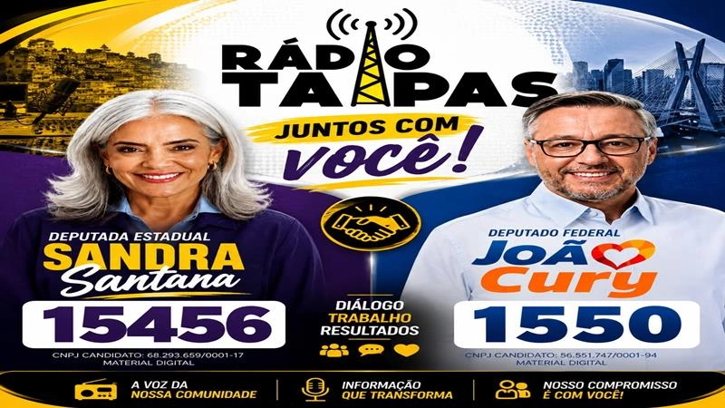 “Manifestação institucional de apoio político da Rádio Taipas.”