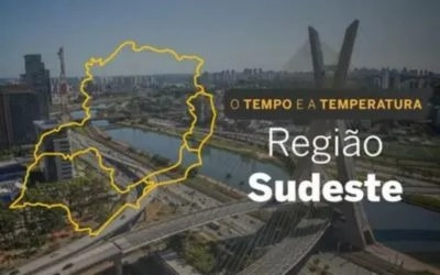 O TEMPO E A TEMPERATURA: chuvas intensas e trovoadas atingem o Sudeste nesta quinta-feira (29)