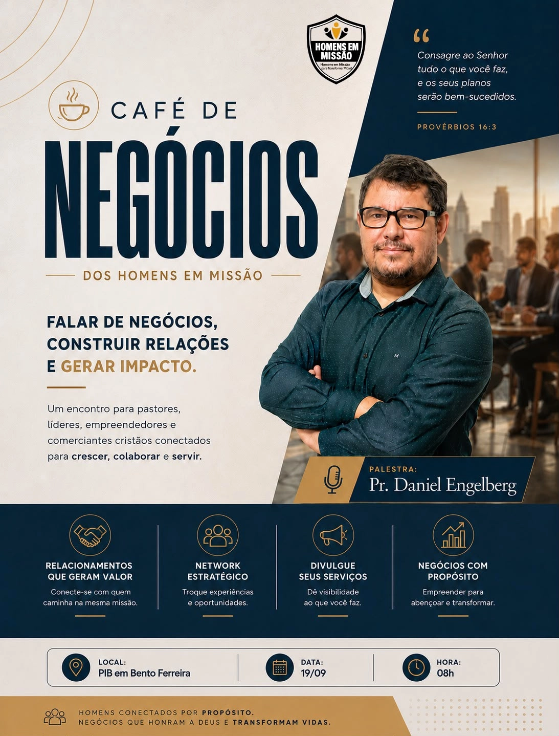 CAFE EMPREENDEDOR HOMENS EM MISSÃO