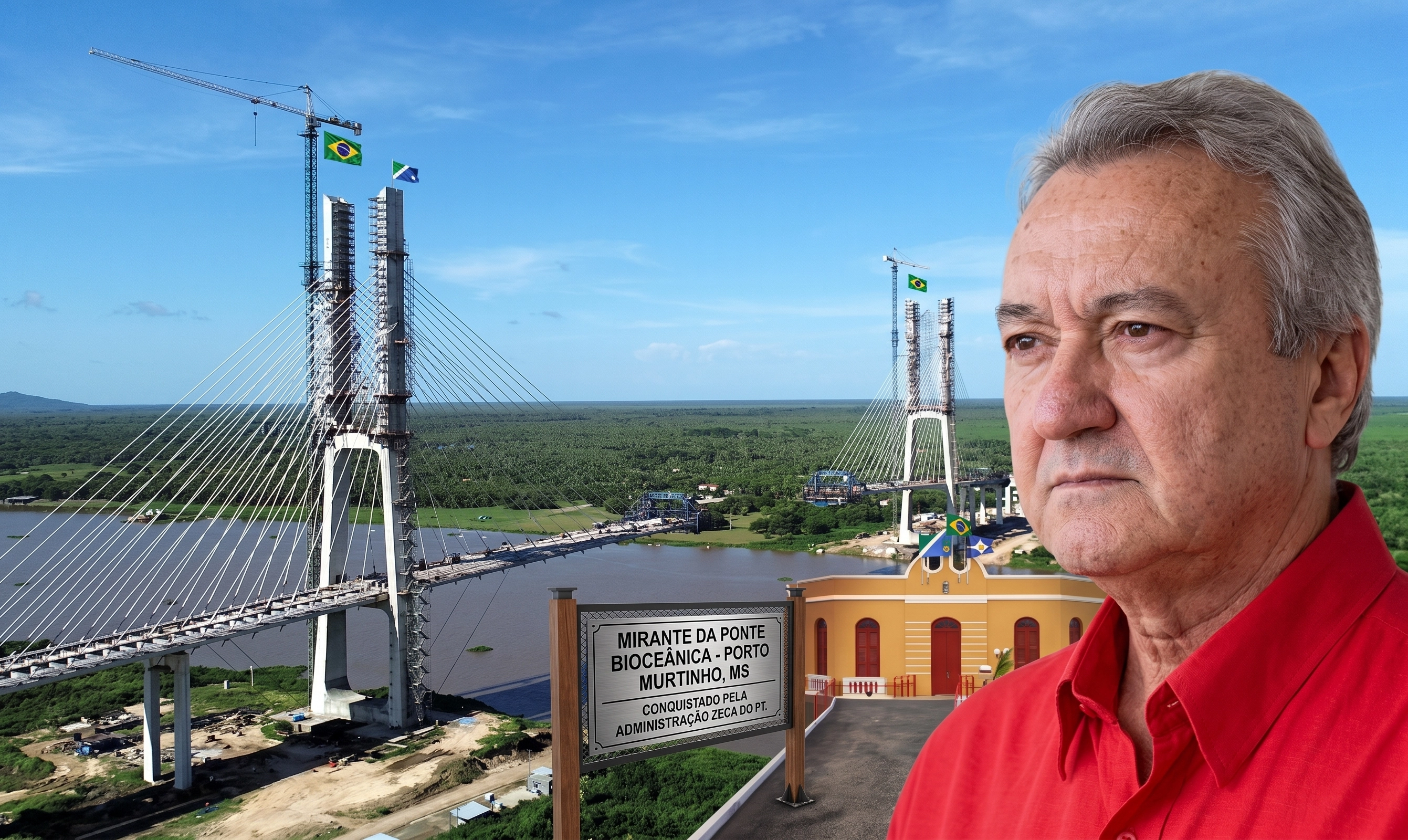 Ponte da Rota Bioceânica homenageará o ex-prefeito Heitor Miranda (Irmão de Zeca do PT)