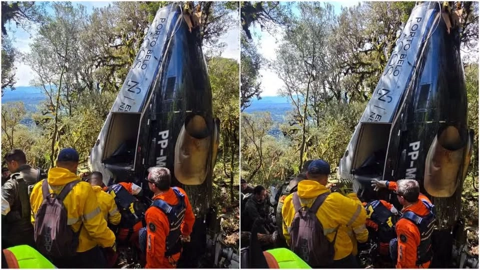 CORPOS DO CANTOR RICK E DE OUTRAS 4 VÍTIMAS DE QUEDA DE HELICÓPTERO SÃO LIBERADOS APÓS PAPILOSCOPIA EM SC