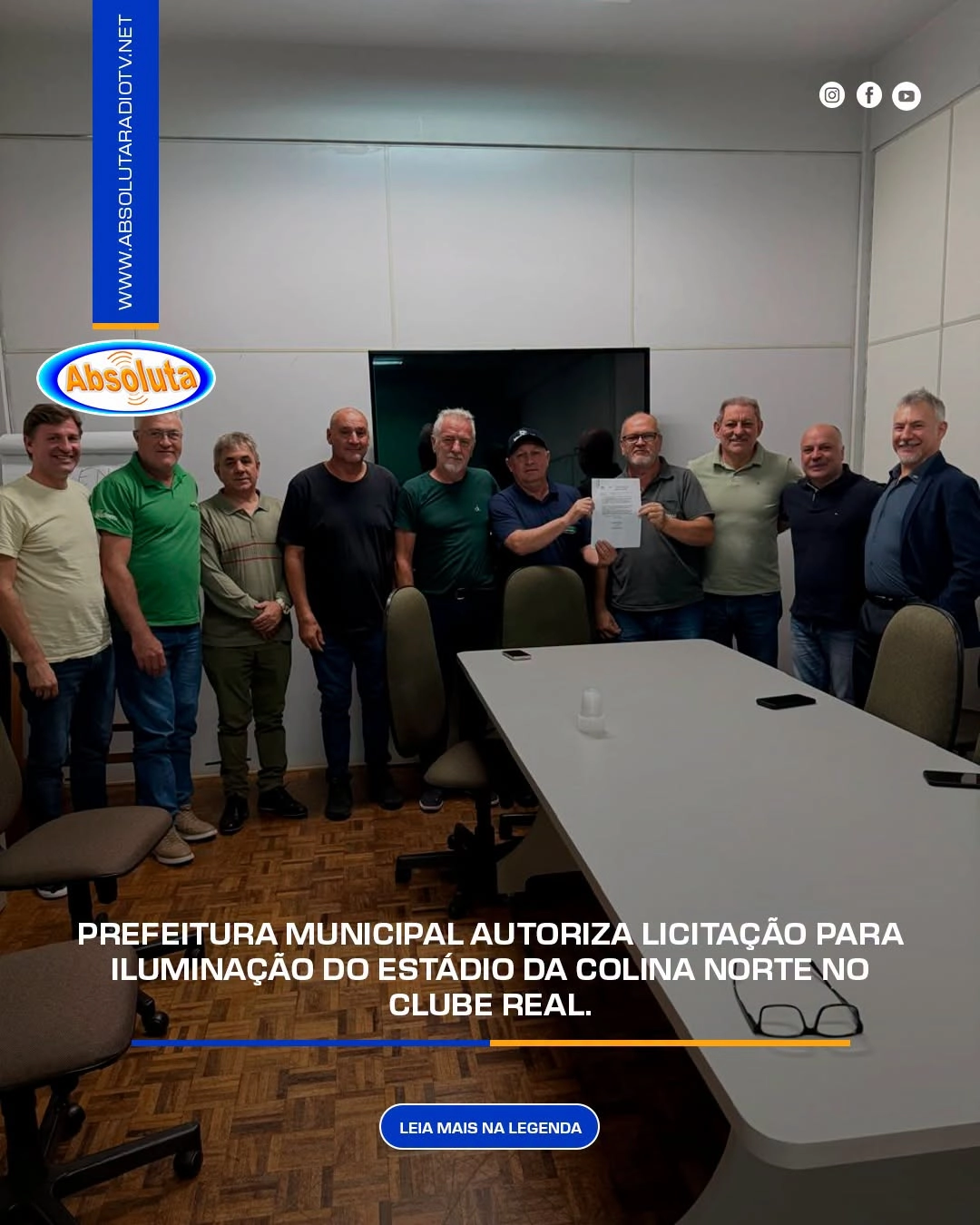 PREFEITURA MUNICIPAL AUTORIZA LICITAÇÃO PARA ILUMINAÇÃO DO ESTÁDIO DA COLINA NORTE NO CLUBE REAL.