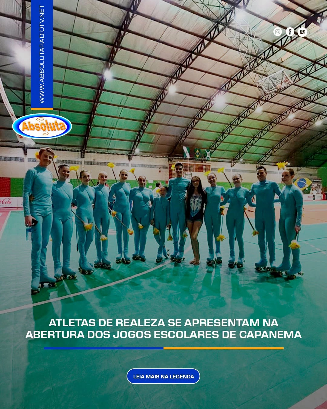 ATLETAS DE REALEZA SE APRESENTAM NA ABERTURA DOS JOGOS ESCOLARES DE CAPANEMA