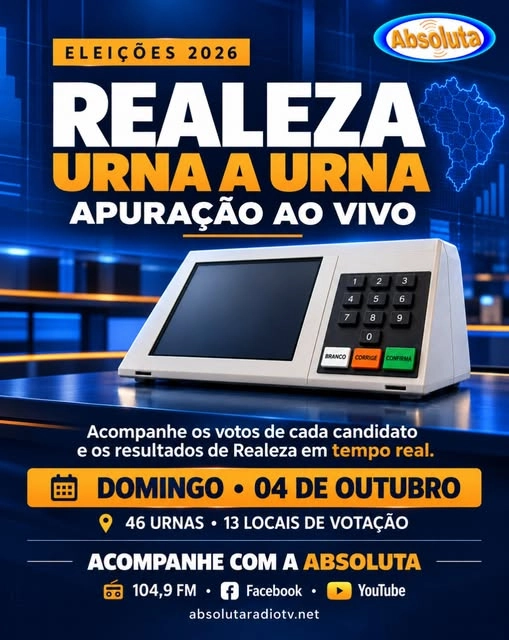 REALEZA, URNA A URNA: ACOMPANHE COM A ABSOLUTA!