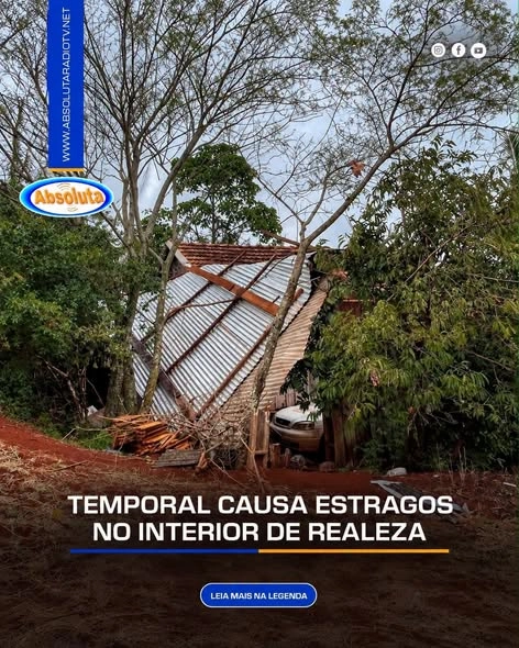 Distrito de Marmelândia e comunidades rurais foram atingidos pela força da chuva e dos ventos durante a noite e madrugada