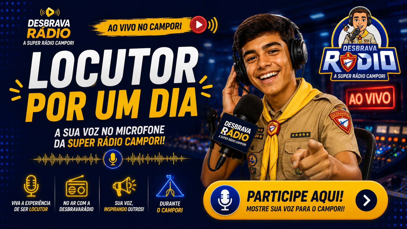 Locutor por 1 dia
