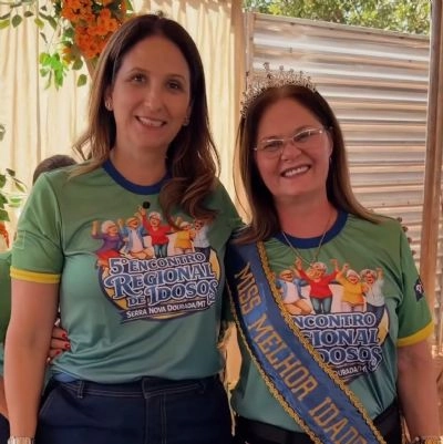 Juliana Kolankiewicz participa de encontro com idosos em Serra Nova Dourada
