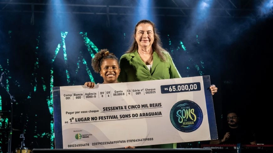Candidata de 8 anos vence 3ª edição do Sons do Araguaia