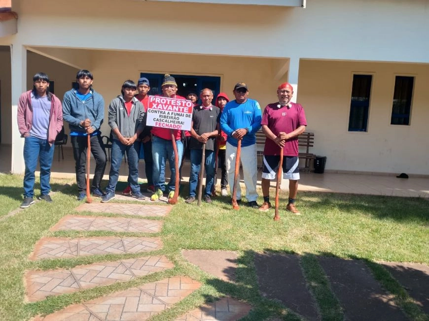 Indígenas ocupam sede da Funai e querem de forma pacífica troca de comando em Ribeirão Cascalheira (MT)
