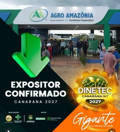 Agro Amazônia confirma participação na DINETEC Canarana 2027