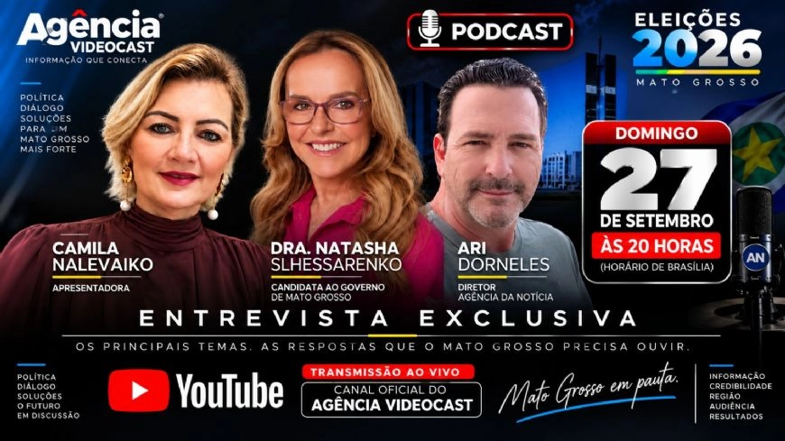 Agência Videocast recebe Dra. Natasha para entrevista exclusiva sobre o futuro de Mato Grosso