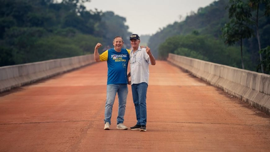 Dr. Eugênio visita primeira ponte que articulou como deputado e assume compromisso com a MT-430