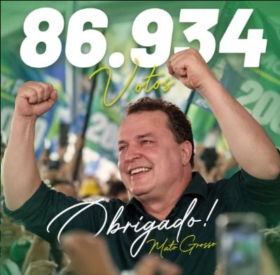 Max Russi agradece 86.934 votos e afirma que trabalho continuará pelos municípios de Mato Grosso