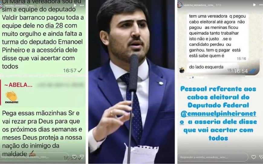 "Se perdeu ou ganhou, tem que pagar”: cabos eleitorais acusam Emanuelzinho de não pagar equipe após derrota