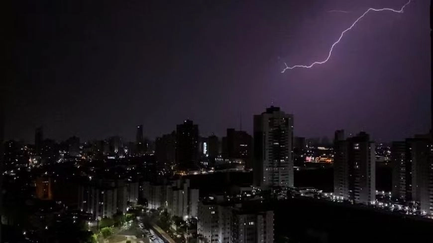 Alerta de tempestade coloca 127 cidades de MT em risco; previsão aponta chuva forte, granizo e ventos de até 100 km/h