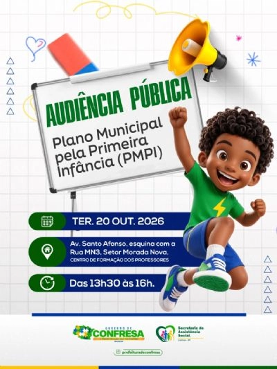 Confresa realiza audiência pública para discutir Plano Municipal da Primeira Infância