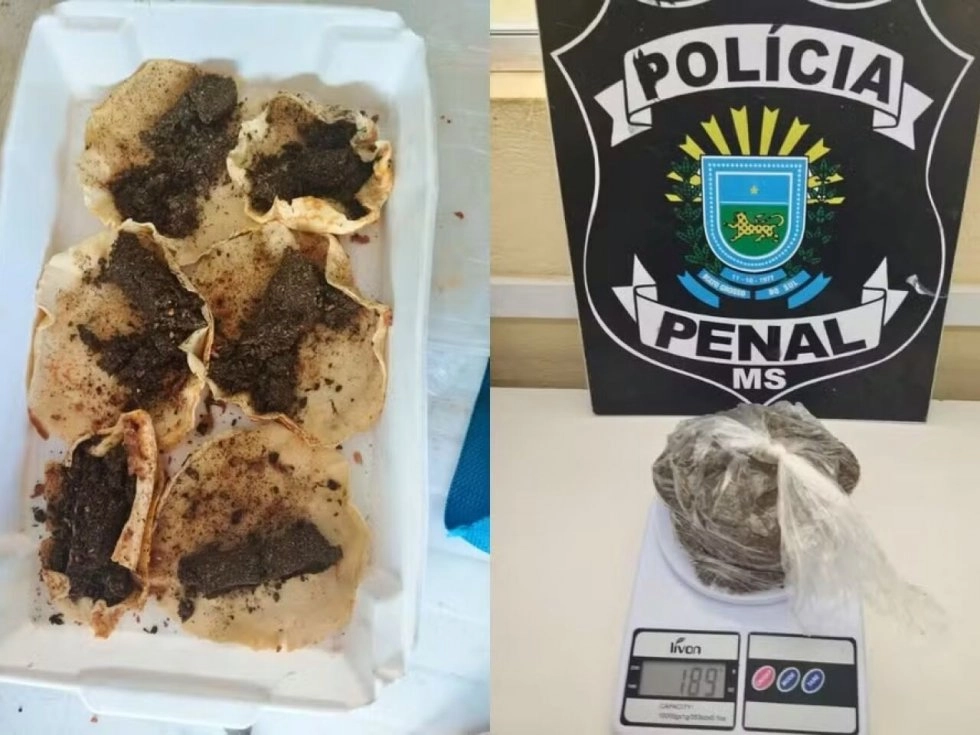 Panquecas recheadas com maconha são apreendidas em presídio