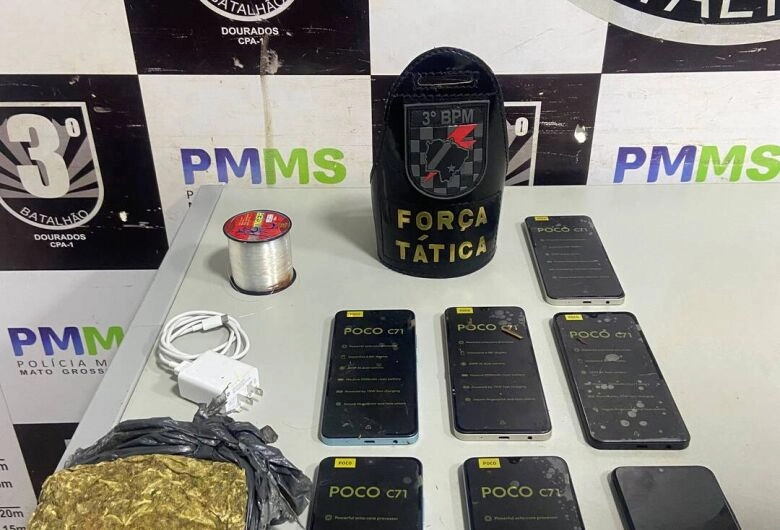 Homem é preso tentando arremessar celulares para dentro da PED