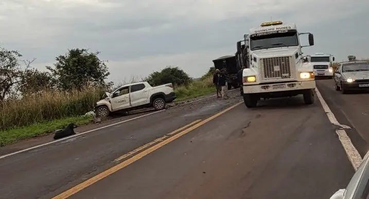 Acidente de trânsito é registrado na BR-267, região de Nova Alvorada do Sul