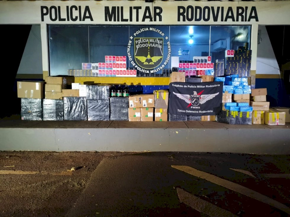 PMR apreende três veículos com mercadorias avaliadas em mais de R$ 827 mil em MS