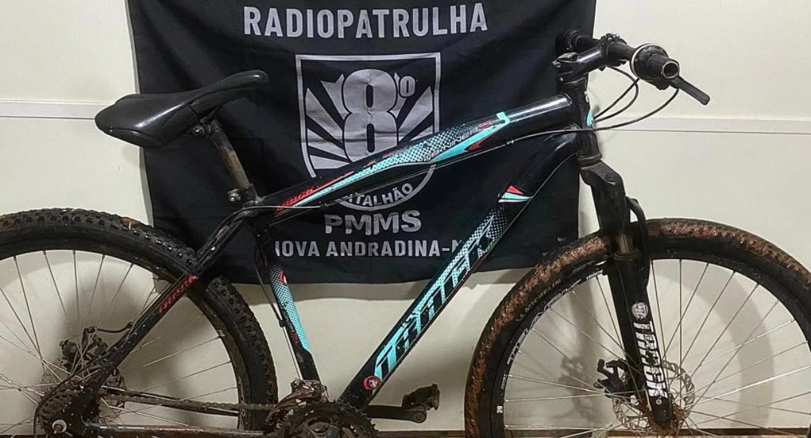 Equipes da Polícia Militar recuperam duas bicicletas na cidade de Nova Andradina; uma delas era produto de furto