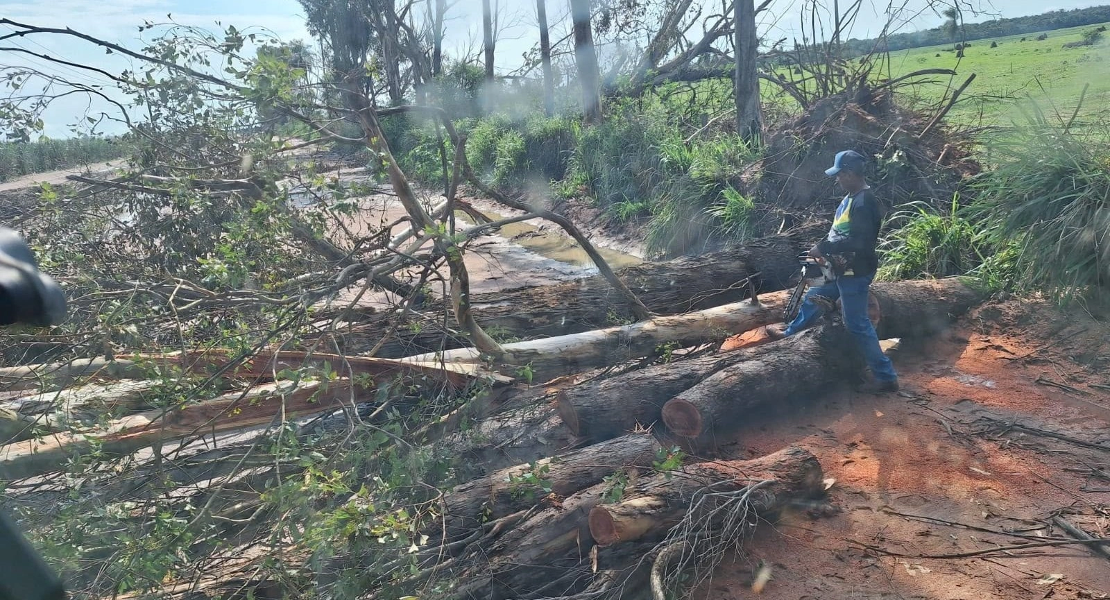 Chuvas e ventos danificam pontes e bloqueiam estradas rurais em Batayporã