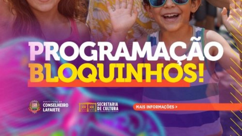 Confira a programação dos blocos no Carnaval 2026 em Lafaiete