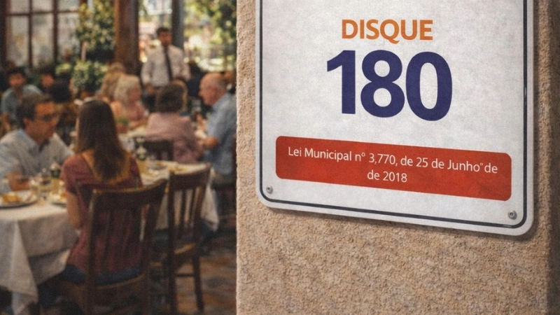 Lei obriga estabelecimentos de Congonhas a divulgar o Disque 180 de combate à violência contra a mulher