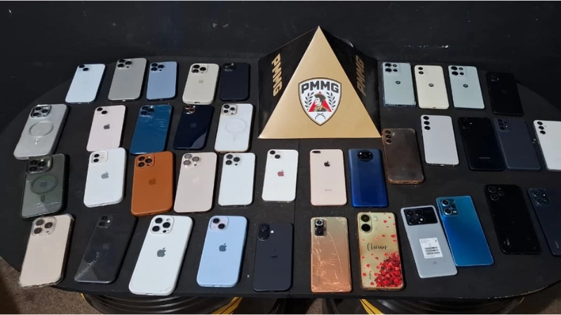 Polícia Militar recupera 39 celulares furtados durante evento em Lafaiete
