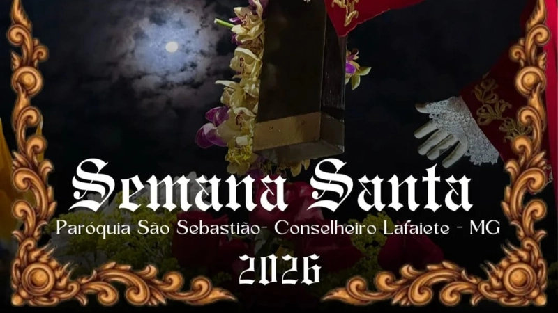 Paróquia São Sebastião divulga programação da Semana Santa em Lafaiete