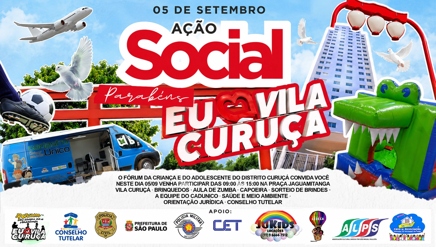 O FÓRUM DA CRIANÇA E DO ADOLESCENTE DO DISTRITO DO CURUÇÁ CONVIDA VOCÊ!