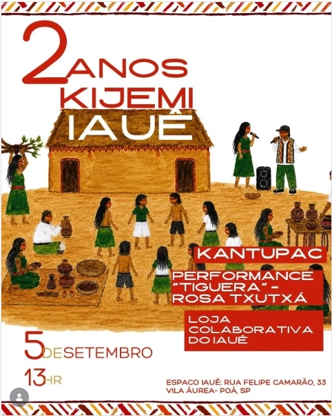 Espaço Iauê celebra dois anos de atividades com programação cultural em Poá
