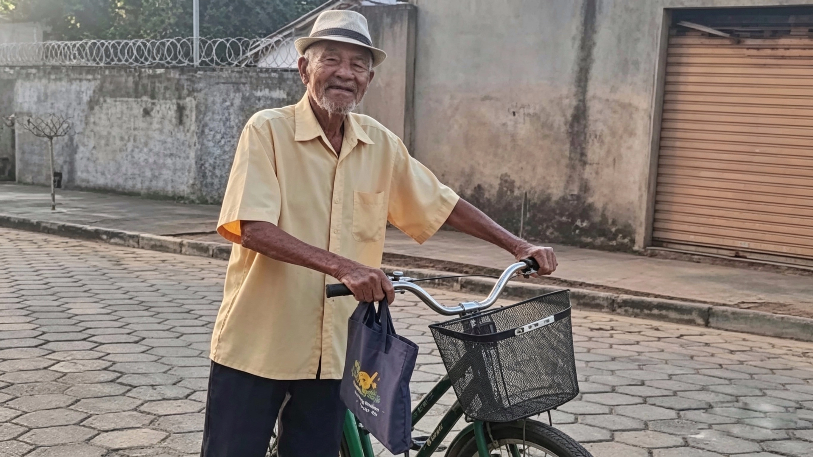 Missão sobre duas rodas: Aos 90 anos, aposentado de MG pedala para pregar o Evangelho