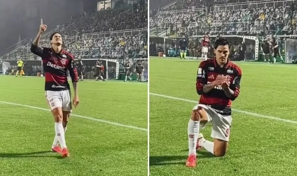 Com dois gols e gesto de adoração, Pedro brilha e leva Salmo 119 ao gramado