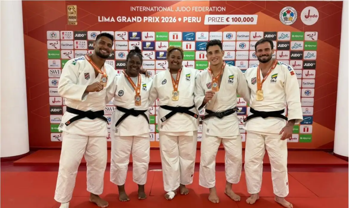Seleção brasileira de judô conquista o título geral no Grand Prix de Lima 2026