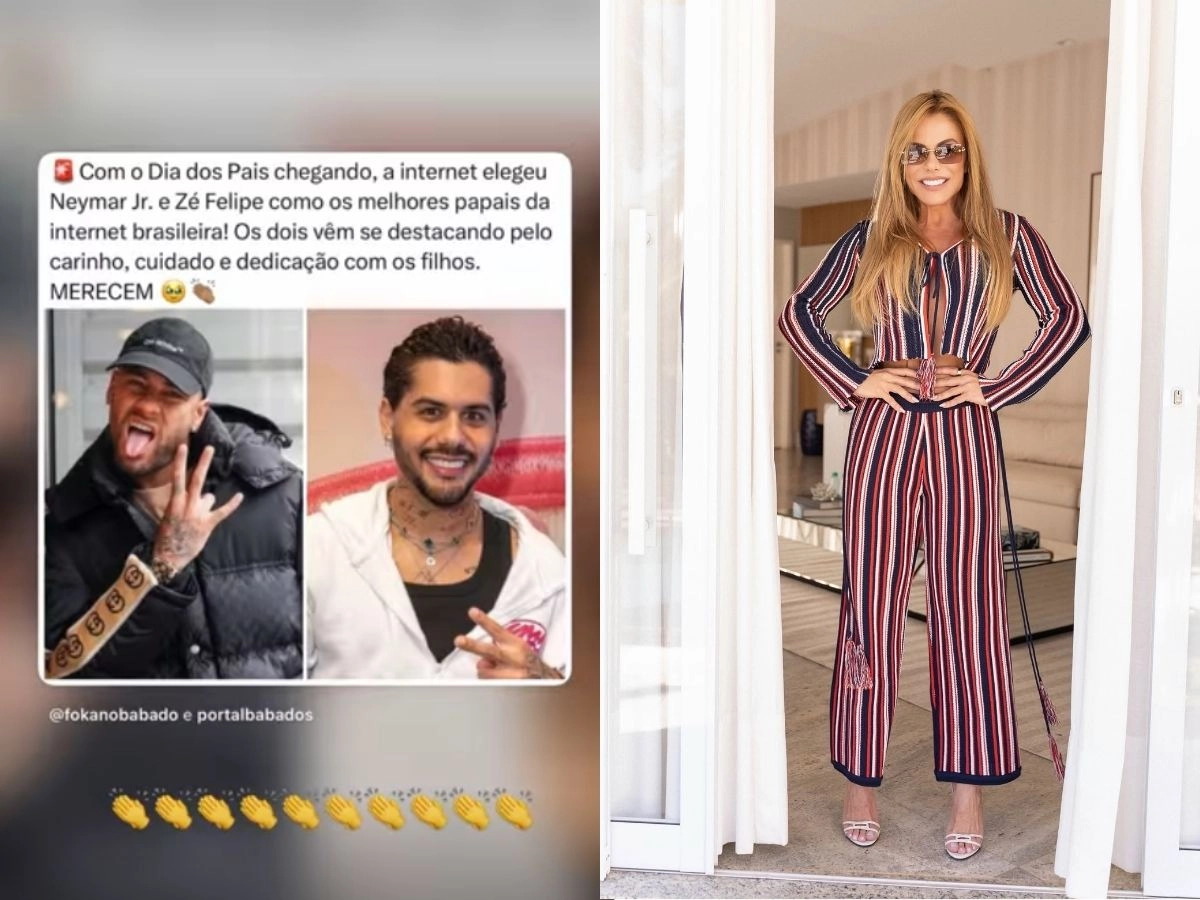 Poliana Rocha elogia paternidade de Zé Felipe e Neymar e provoca reações na web