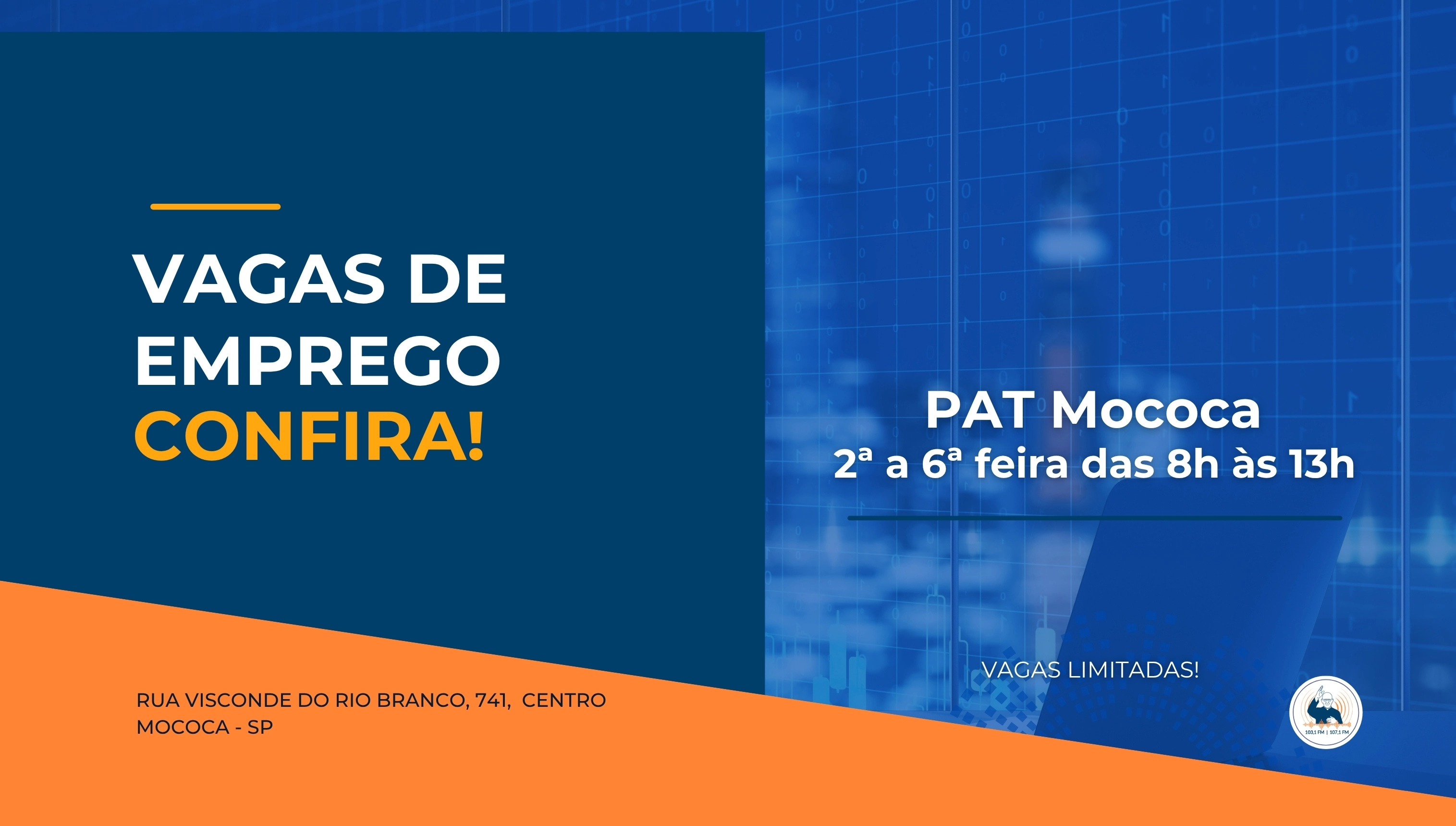 PAT anuncia vagas que não exigem experiência comprovada na Carteira de Trabalho