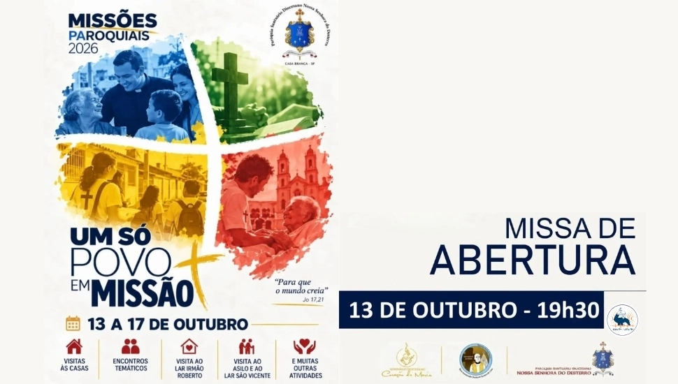 Missões Paroquiais 2026 - no Santuário Nossa Senhora do Desterro