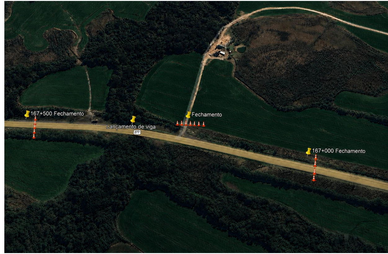 BR-277 terá operação para lançamento das vigas da nova ponte em Palmeira