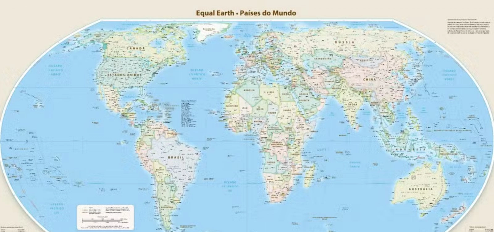 ONU aprova mudança do mapa-múndi para reduzir distorções