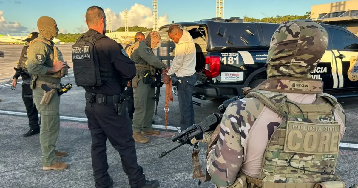 Forças de segurança da Bahia prendem líderes de facções em três estados brasileiros