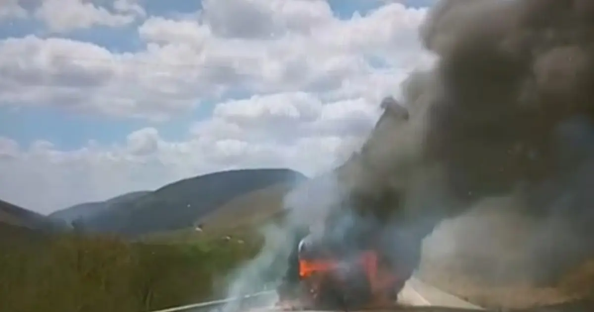 Sudoeste: BR-116 é liberada após seis horas de interdição por acidente e incêndio