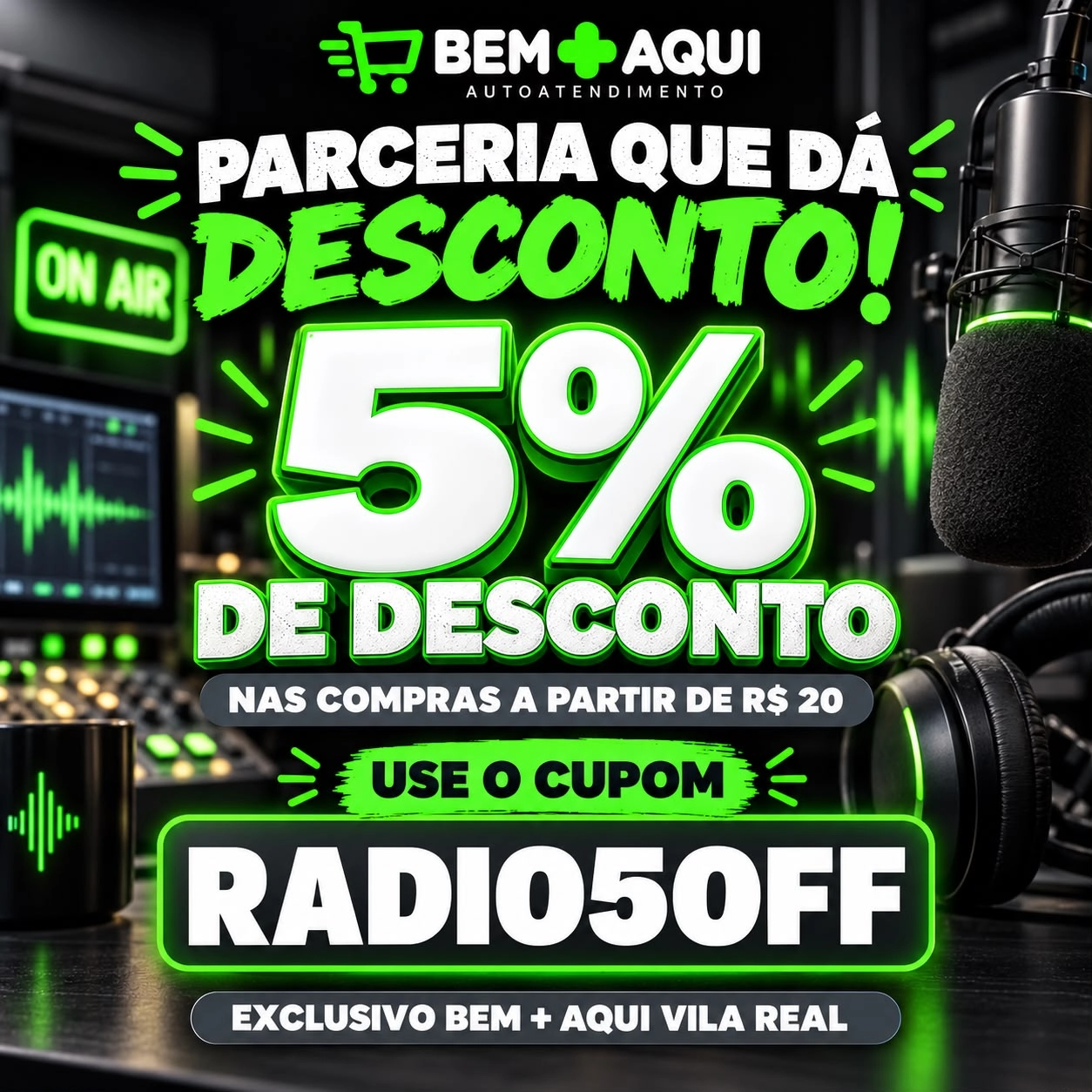 Conveniência Mercadinho  Bem + Aqui Vila  Real