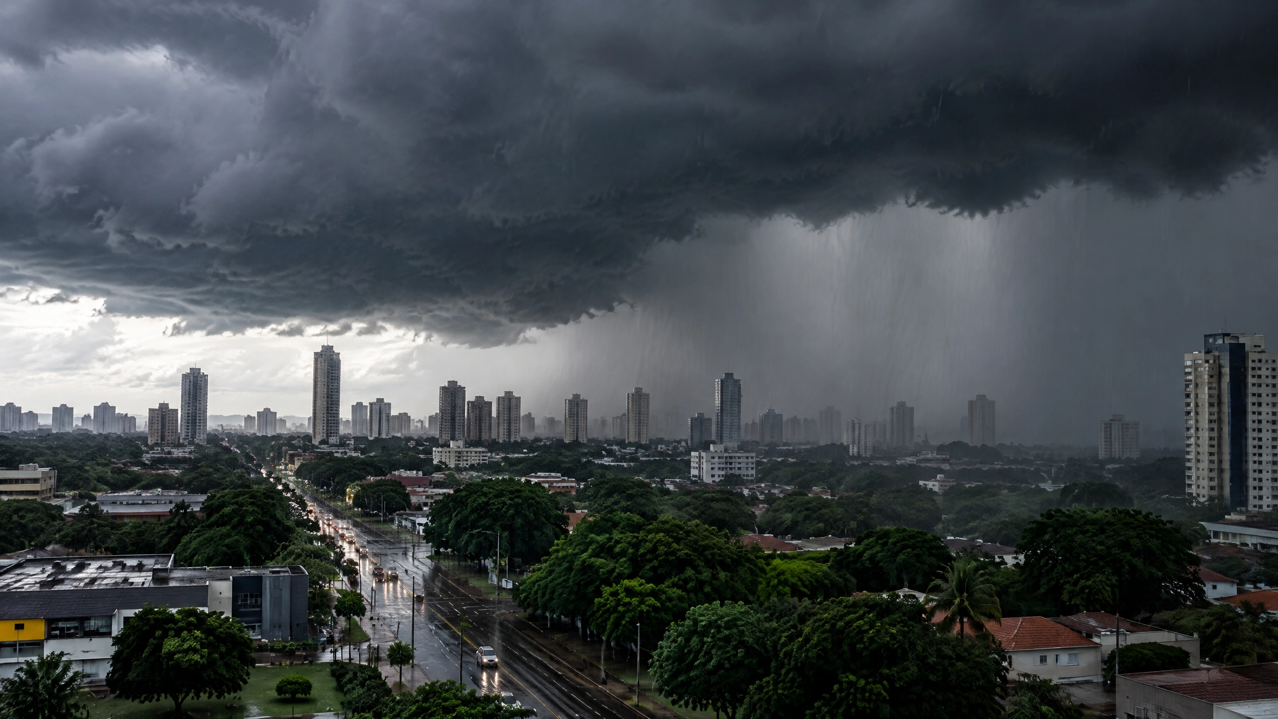 Alerta de tempestade suspende aulas e atendimento em CRAS nesta sexta em Campo Grande