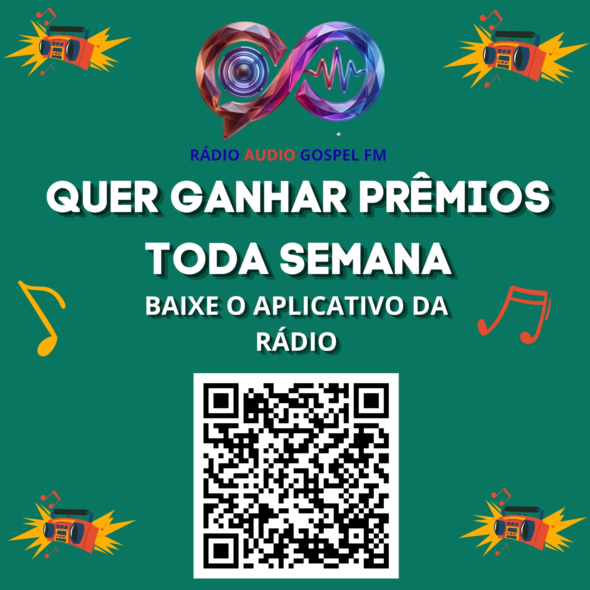 Promoção Rádio áudio  gospel