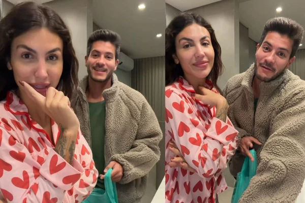 Arthur Aguiar e Jheny Santucci revelam reação ao descobrir segunda gravidez; veja vídeo
