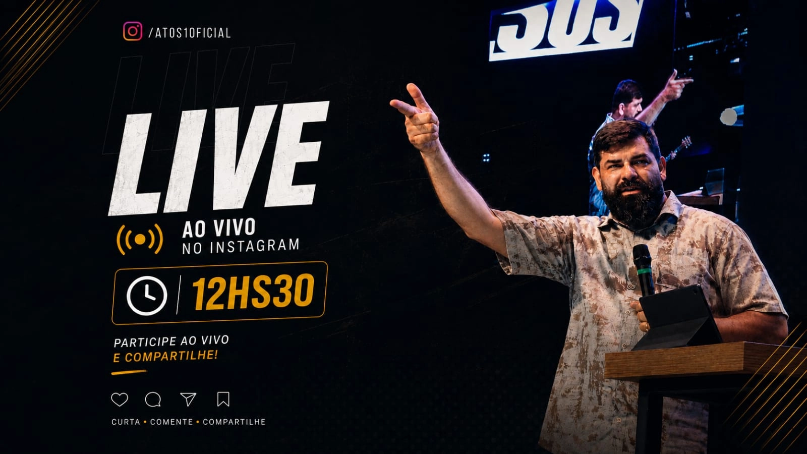 LIVE AO VIVO 12:30 - Pr Marcio
