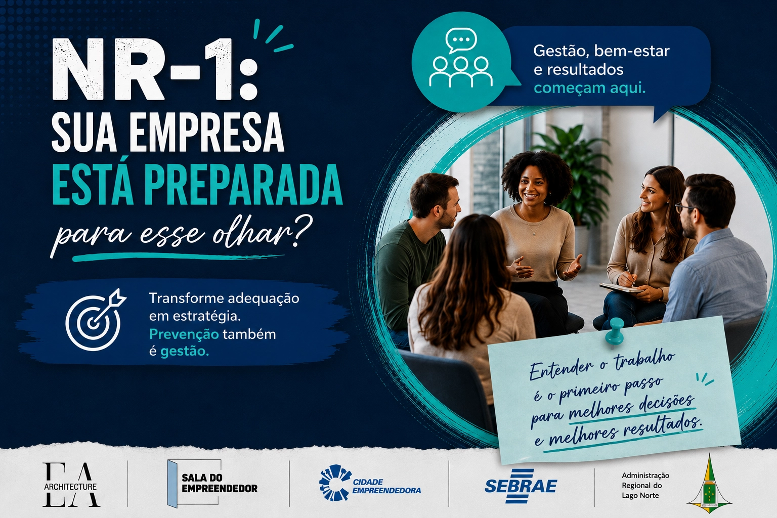 RODA DE CONVERSA ABORDA NR-1, PREVENÇÃO E BEM-ESTAR NO AMBIENTE DE TRABALHO