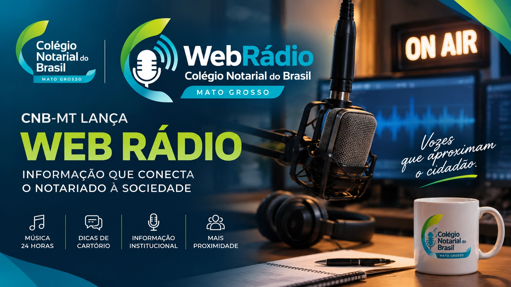 CNB-MT lança Web Rádio para aproximar os Tabelionatos de Notas da sociedade